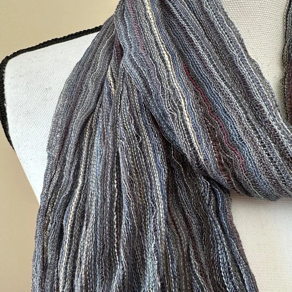 *SPARITUAL* Multicolor Striped Fashion Tassel Scarf
